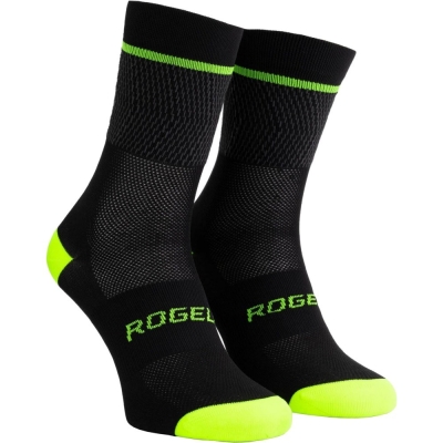 Skarpetki Rogelli Hero II czarno-żółte - L (40-43)