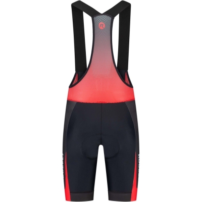 Spodenki rowerowe z wkładką Rogelli Fuse II czarno-czerwone - XL