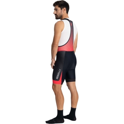 Spodenki rowerowe z wkładką Rogelli Fuse II czarno-czerwone - XL
