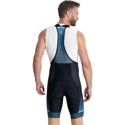 Spodenki rowerowe z wkładką Rogelli Hero II czarno-niebieskie - 3XL