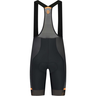 Spodenki rowerowe z wkładką Rogelli Hero II czarno-pomarańczowe - 3XL