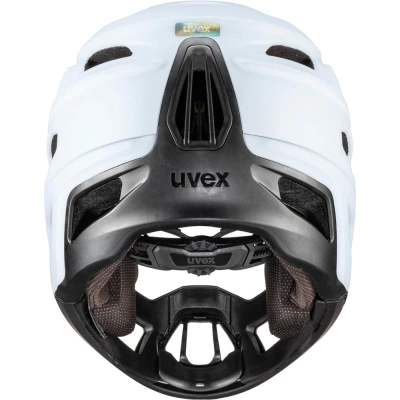 Kask rowerowy Fullface Uvex revolt biało-czarny