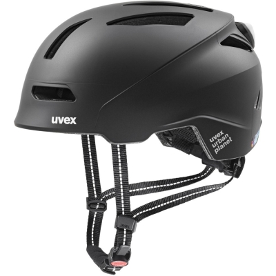 Kask rowerowy Uvex urban planet LED czarny - 54-58