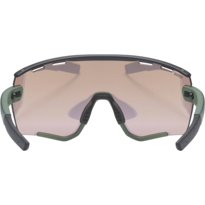 Okulary rowerowe Uvex Sportstyle 236 Set zielono-czarne