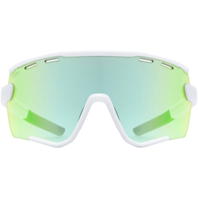 Okulary rowerowe Uvex Sportstyle 236 Set biało-zielone