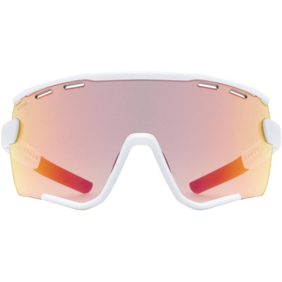 Okulary rowerowe Uvex Sportstyle 236 S Set biało-czerwone