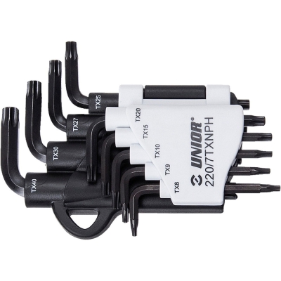 Zestaw kluczy torx Unior 220/7TXNPH - TX8-TX40