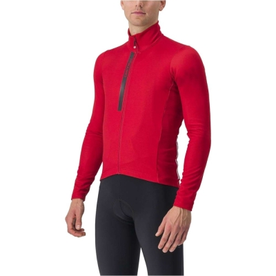 Bluza rowerowa Castelli Entrata Thermal czerwona