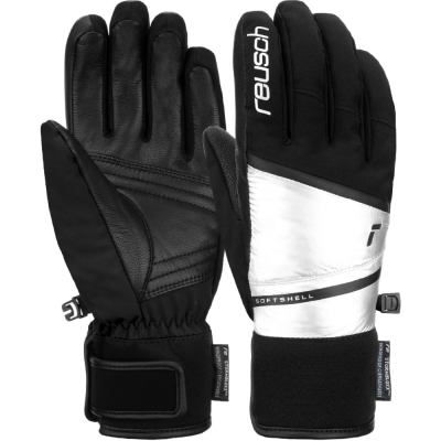Rękawice narciarskie damskie Reusch Tessa Stormbloxx czarno-srebrne - 7