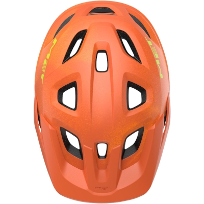 Kask rowerowy MET Echo pomarańczowy
