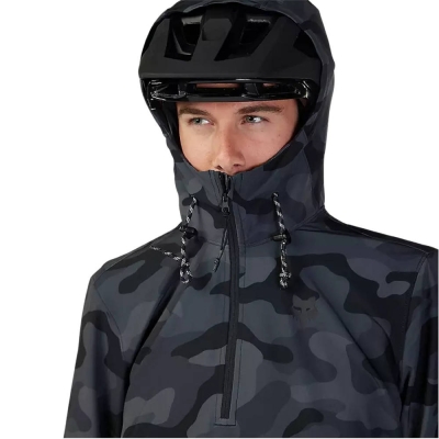 Kurtka rowerowa Fox Ranger Wind Pullover czarno-szara