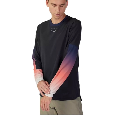 Koszulka rowerowa z długim rękawem Fox Defend Thermal Lunar czarna - L