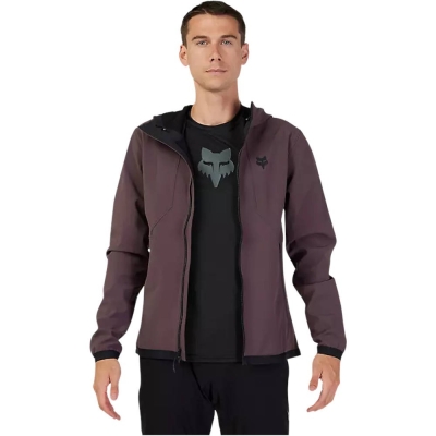 Kurtka rowerowa Fox Ranger Fire Hoodie purpurowa - M
