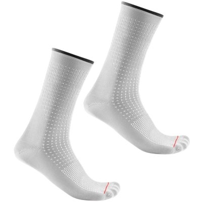 Skarpetki Castelli Premio 18 białe - L/XL