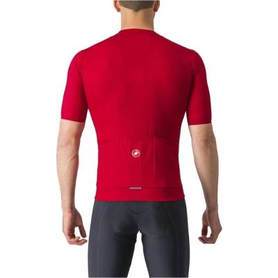Koszulka rowerowa Castelli Prologo Lite czerwona - XL