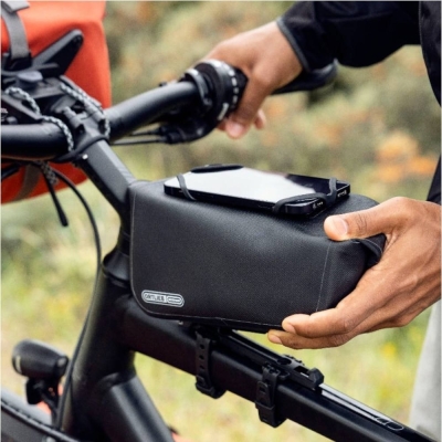 Torba na ramę Ortlieb TopTube-Bag z uchwytem na telefon czarna