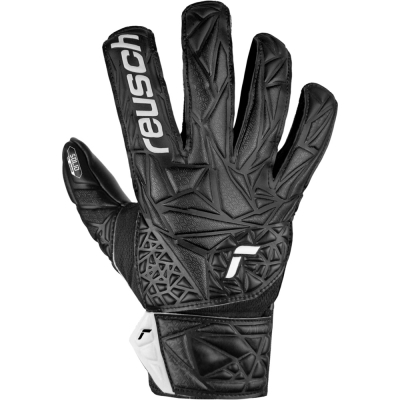 Rękawice bramkarskie Reusch Attrakt Starter Solid Finger Support Junior czarne