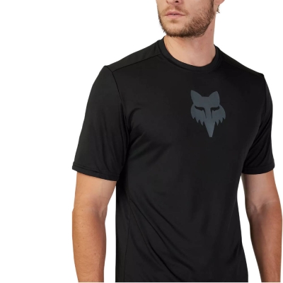 Koszulka rowerowa Fox Ranger Lab Head czarna - XL