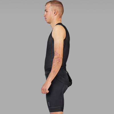 Podkoszulek bez rękawów GripGrab Ultralight Mesh czarny - XXL