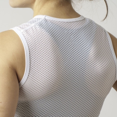 Podkoszulek damski bez rękawów GripGrab Ultralight Mesh biały