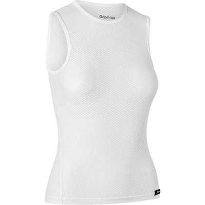 Podkoszulek damski bez rękawów GripGrab Ultralight Mesh biały - XL
