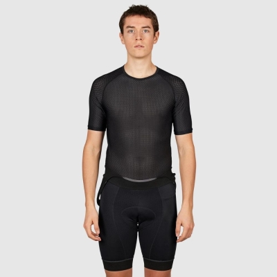 2-Pack podkoszulek z krótkim rękawem GripGrab Ultralight Mesh czarny - XXL