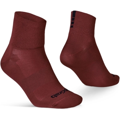 Skarpetki GripGrab Lightweight SL Short Cut Summer bordowe