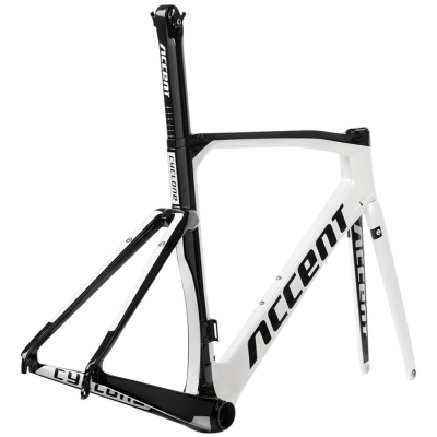 Rama szosowa Accent Cyclone Carbon biała - 51 (XS)