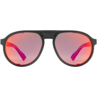 Okulary Uvex MTN Classic Pure czarne (czerwone soczewki)