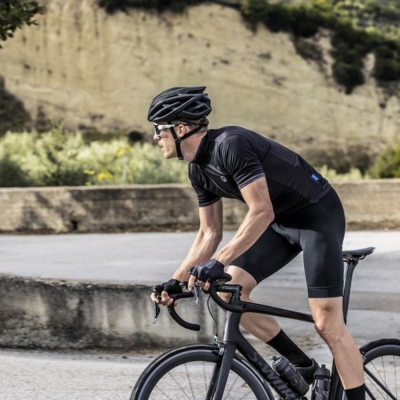 Koszulka rowerowa Rogelli Essential czarna - 4XL