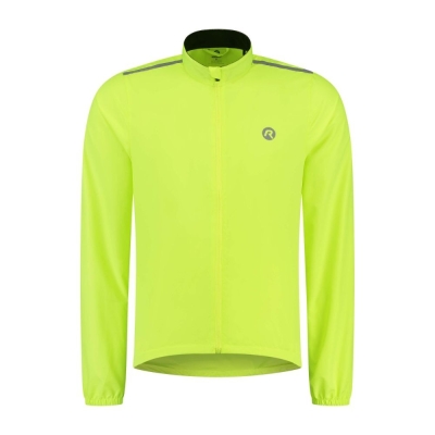 Kurtka rowerowa Rogelli Core Wind żółta - 4XL