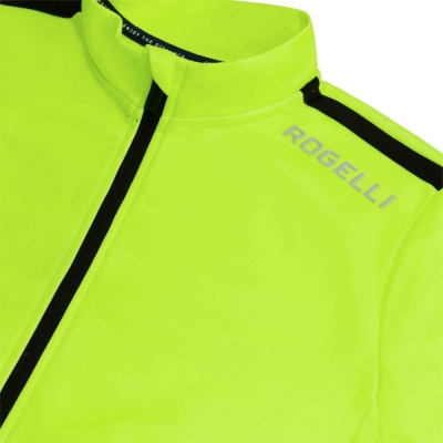 Koszulka rowerowa z długim rękawem Rogelli Core żółta - 5XL