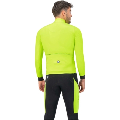 Koszulka rowerowa z długim rękawem Rogelli Core żółta - 5XL