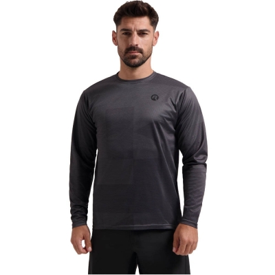 Koszulka rowerowa z długim rękawem Rogelli Advntr Core szara - 3XL
