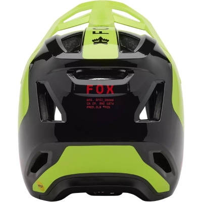 Kask rowerowy Fullface Fox Rampage Barge MIPS limonkowy