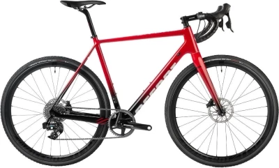 Rower gravel Accent CX-One Carbon Force AXS czerwono-czarny - M