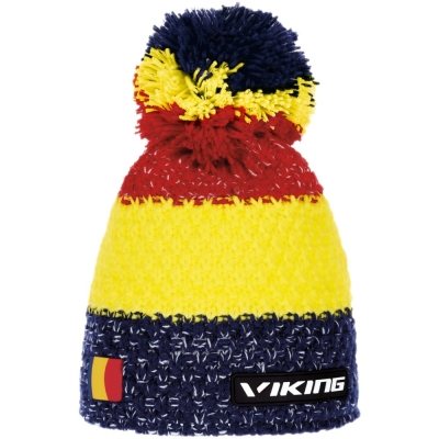 Czapka zimowa Viking Cornet czerwono-żółta