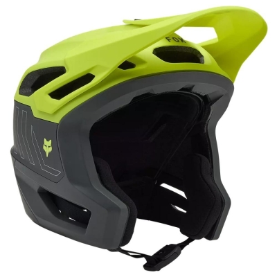 Kask rowerowy Fox Dropframe Pro RUNN MIPS szaro-żółty