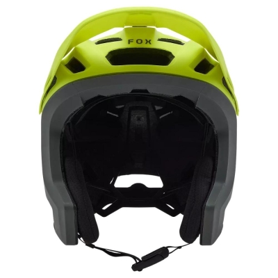 Kask rowerowy Fox Dropframe Pro RUNN MIPS szaro-żółty