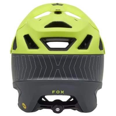 Kask rowerowy Fox Dropframe Pro RUNN MIPS szaro-żółty
