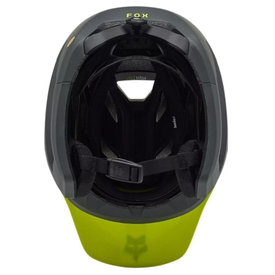 Kask rowerowy Fox Dropframe Pro RUNN MIPS szaro-żółty