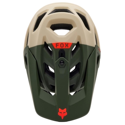 Kask rowerowy Fullface Fox Proframe RS Nuf MIPS beżowo-zielony
