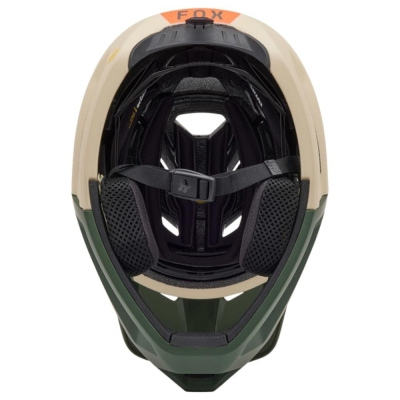 Kask rowerowy Fullface Fox Proframe RS Nuf MIPS beżowo-zielony
