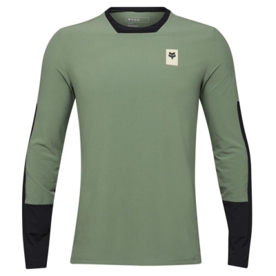 Koszulka rowerowa z długim rękawem Fox Defend Thermal Moss