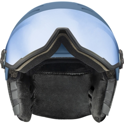 Kask narciarski Uvex Wanted Visor niebieski