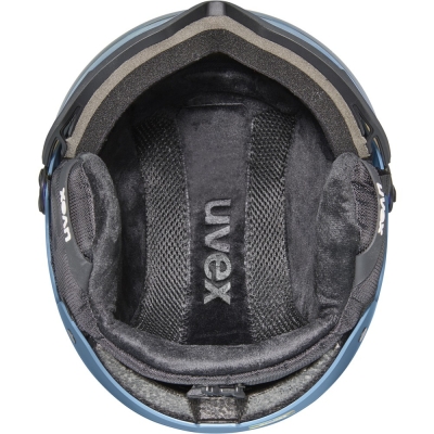 Kask narciarski Uvex Wanted Visor niebieski