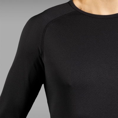 3-pack koszulek termoaktywnych z długim rękawem GripGrab RIDE Thermal czarny