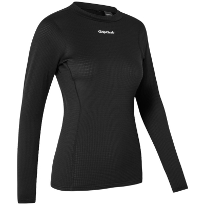 Koszulka termoaktywna z długim rękawem damska GripGrab RIDE Winter czarna - XL