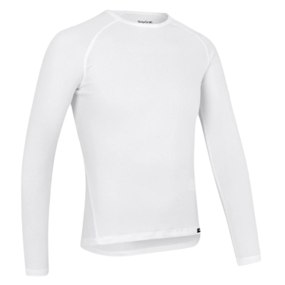 Koszulka termoaktywna z długim rękawem GripGrab RIDE Thermal biała - XL