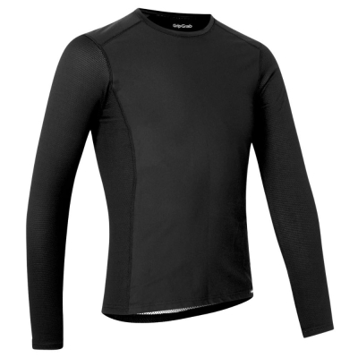 Koszulka termoaktywna z długim rękawem GripGrab WindBreaking Thermal czarna - XL